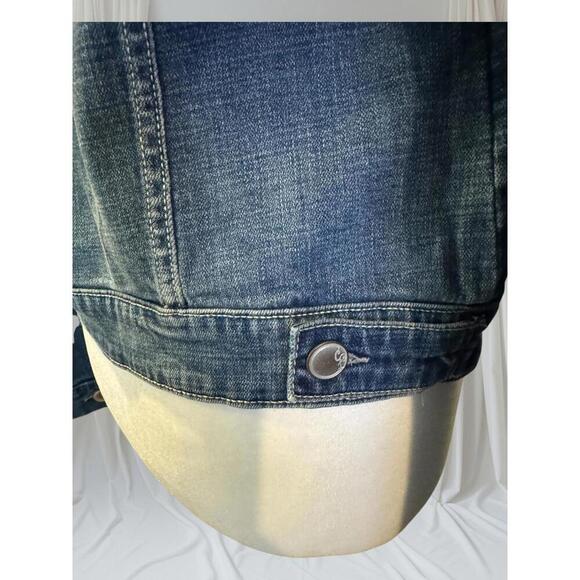 Cosmic Blue Love Denim Jacket - NWT - Size XS/S - Picture 6 of 6